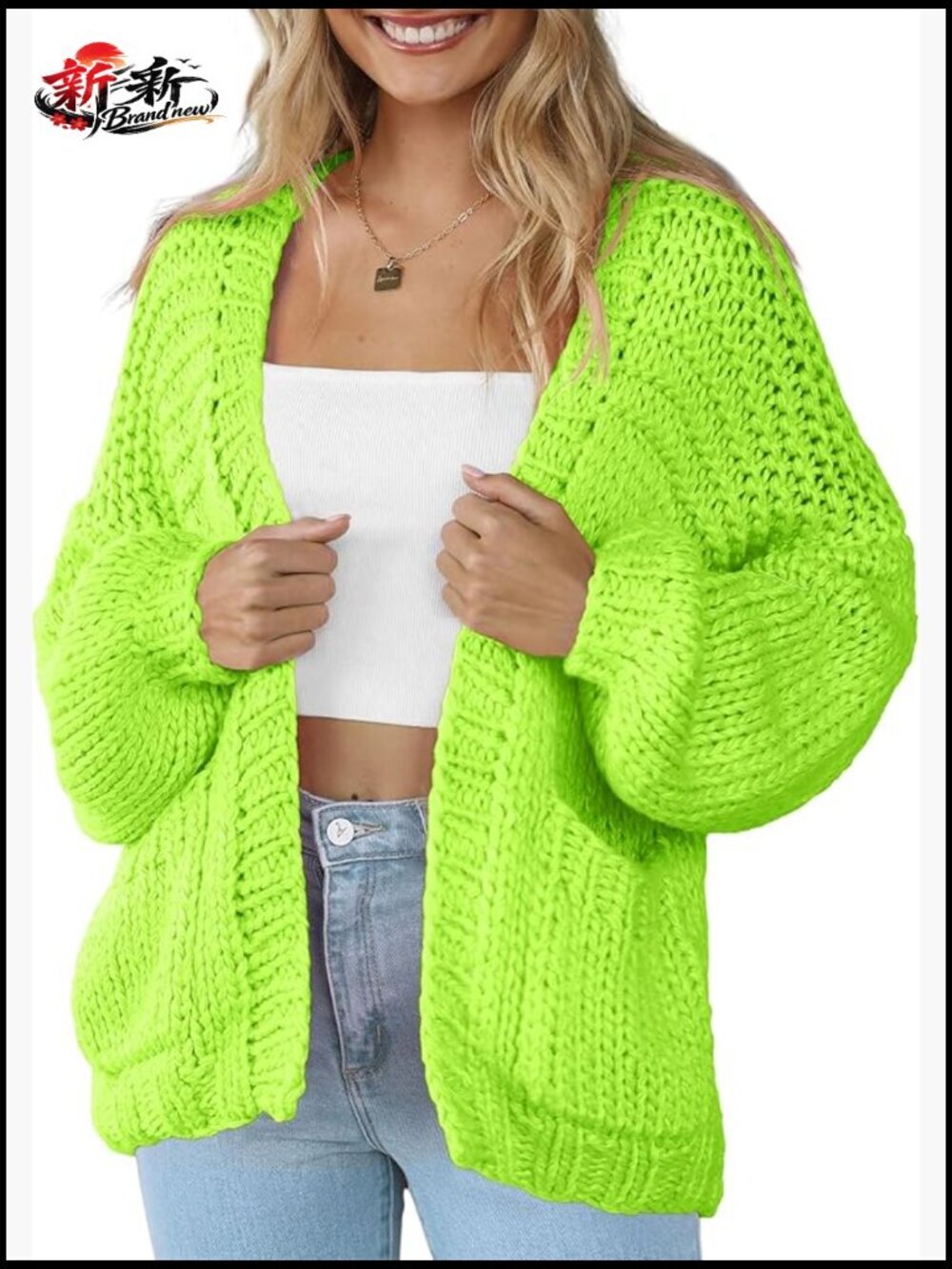 Women's Cardigan Soft Pocketed Long Sleeves Casual Knitted Open Front